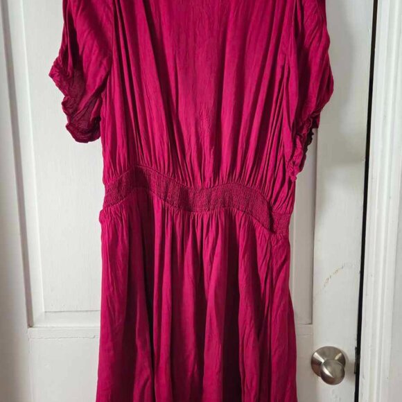 Penningtons Fit and Flare Woven Dress with Short Balloon Sleeves Sz 2X - Picture 4 of 5